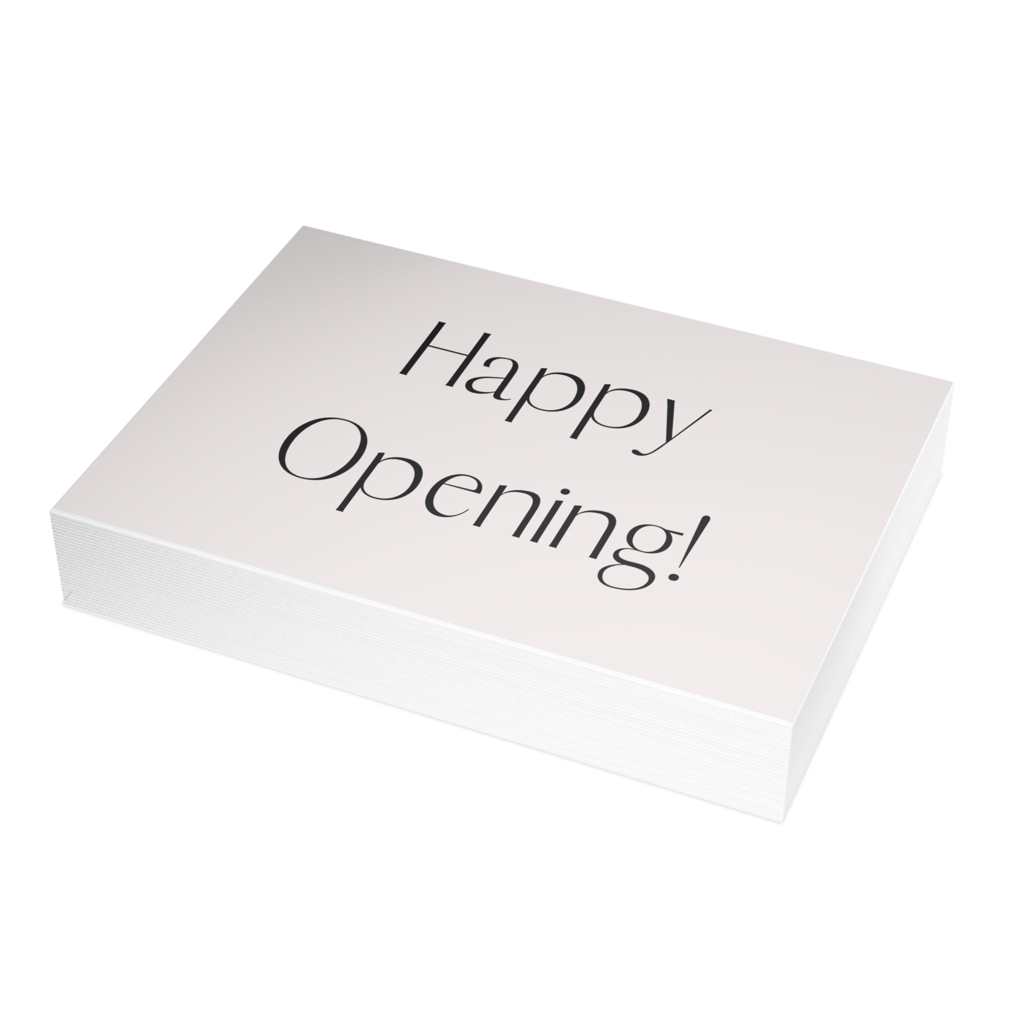 "Happy Opening!" - 30 flat cards